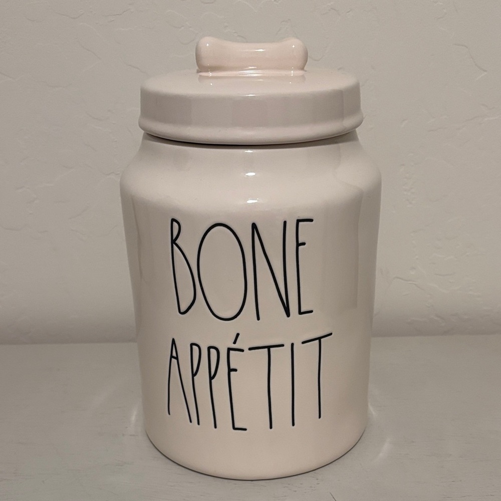 Rae Dunn Bone Appétit Pet Treat Jar